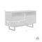Armen Living Aldo 4 Drawer Dresser in Brown Oak Wood with Black Metal Legs LCAODRROAK - alternate 2